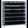 Quantum Storage Systems Steel Shelving Shelf Bin System 1839-104BK